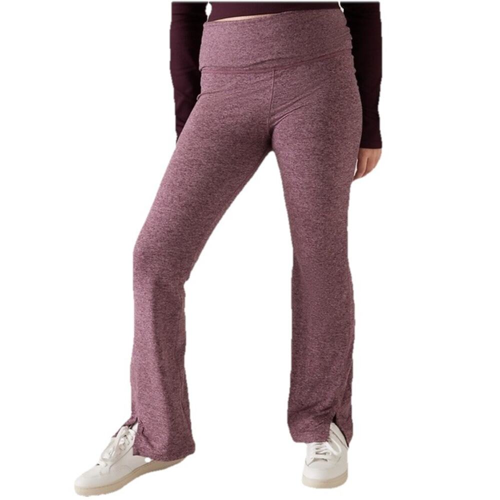Athleta Girl Downtime Yoga Flare Pant in Aubergine Size M 8-10 Sport Leisur Wear